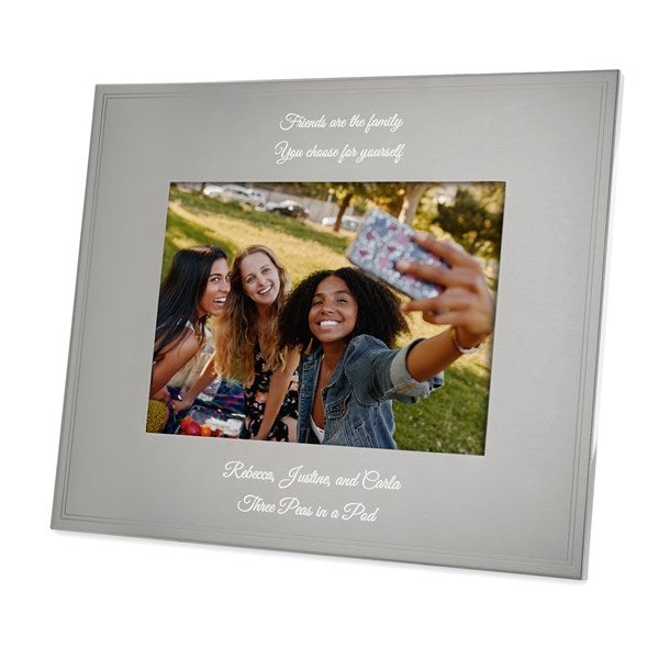 Engraved Friends Tremont Gunmetal 5x7 Picture Frame   - 43385