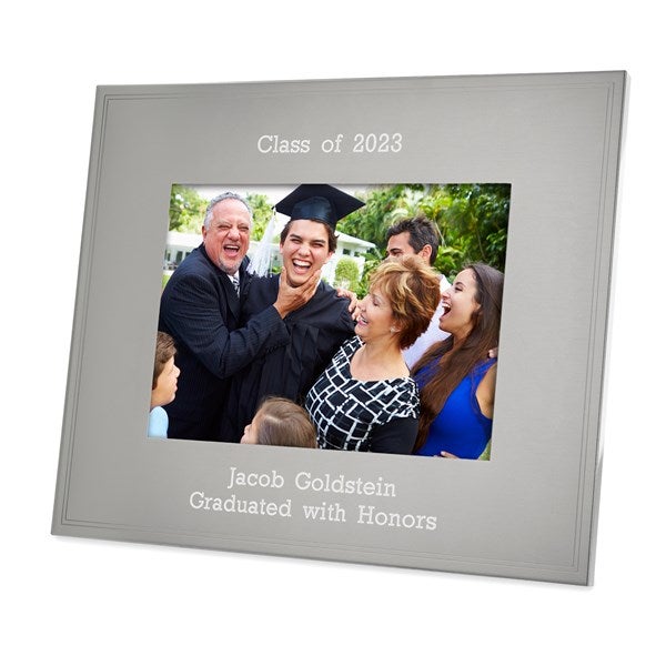 Engraved Graduation Tremont Gunmetal 5x7 Picture Frame  - 43386