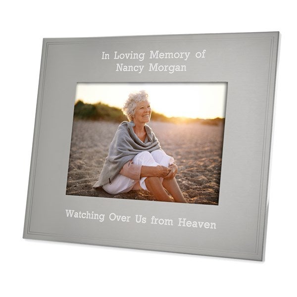 Engraved Memorial Tremont Gunmetal 5x7 Picture Frame  - 43387