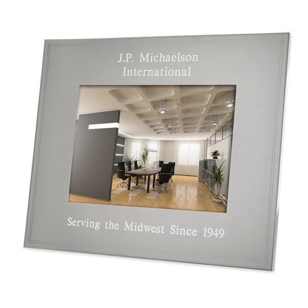 Engraved Office Tremont Gunmetal 5x7 Picture Frame   - 43388
