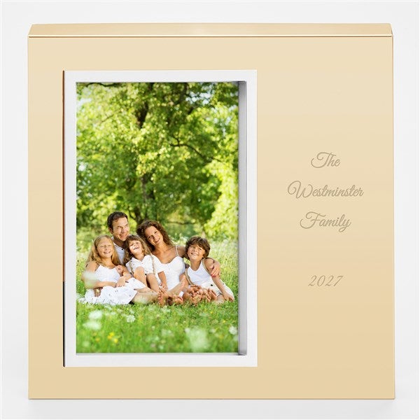 Engraved Gold Uptown 4x6 Picture Frame  - 43389