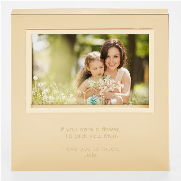 Engraved Mom's Gold Uptown 4x6 Picture Frame  - 43390
