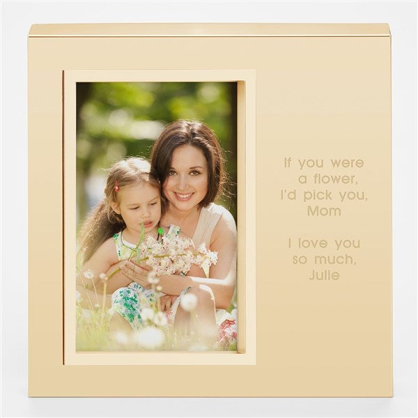 Engraved Mom's Gold Uptown 4x6 Picture Frame  - 43390