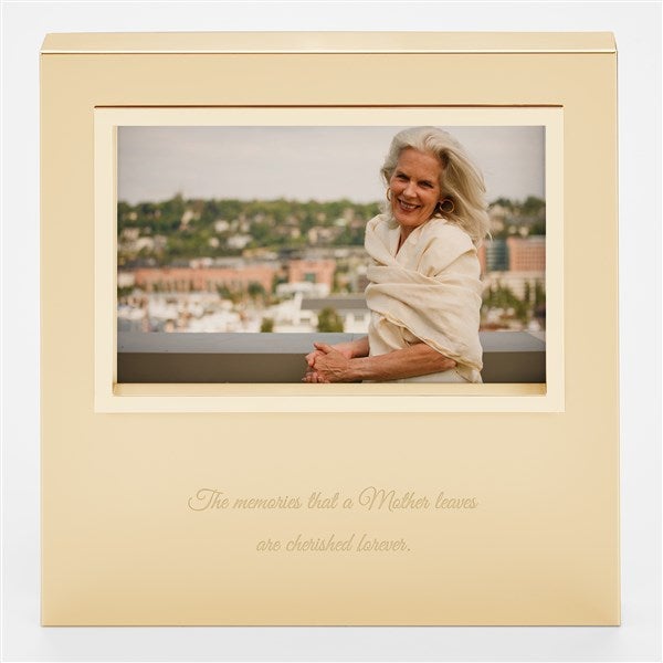 Engraved Memorial Gold Uptown 4x6 Picture Frame  - 43394
