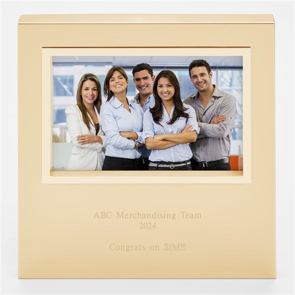 Engraved Office Gold Uptown 4x6 Picture Frame  - 43395
