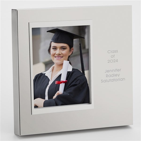 Engraved Graduation Silver Uptown 4x6 Picture Frame  - 43397
