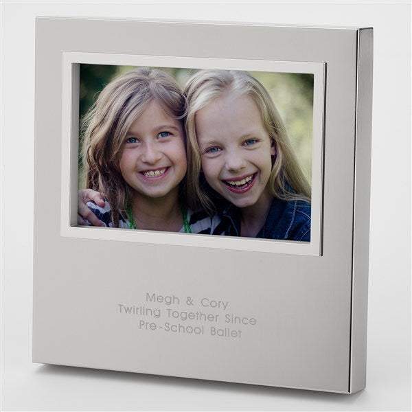 Engraved Friends Silver Uptown 4x6 Picture Frame  - 43400