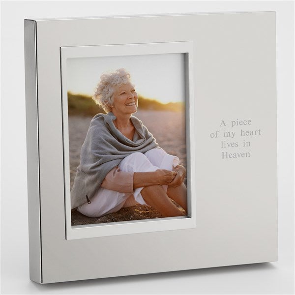 Engraved Memorial Silver Uptown 4x6 Picture Frame  - 43401