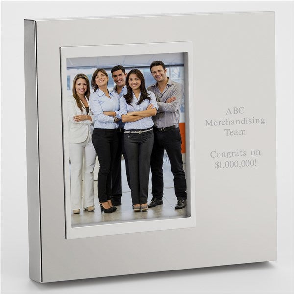 Engraved Office Silver Uptown 4x6 Picture Frame  - 43402