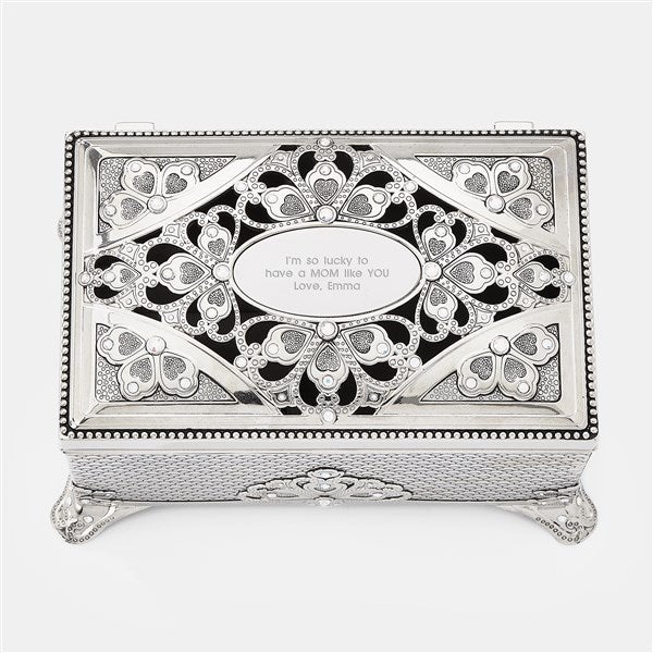 Engraved Anastasia Clover Music Box