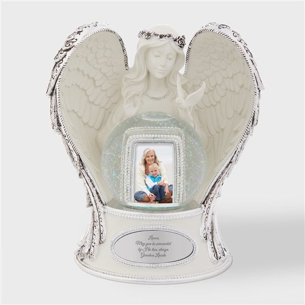 Engraved Religious Guardian Angel Snow Globe  - 43426