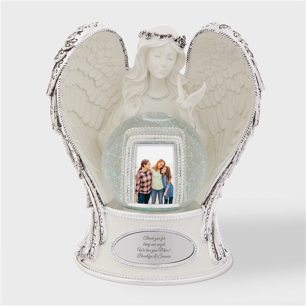 Engraved Guardian Angel Snow Globe for Mom  - 43429