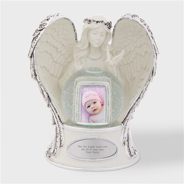 Engraved New Baby's Guardian Angel Snow Globe  - 43430