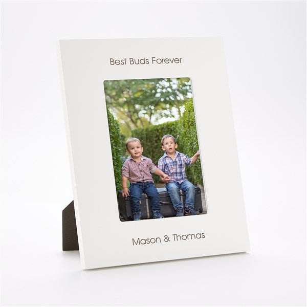 Engraved Friends Everyday White 4x6 Picture Frame- Vertical/Portrait