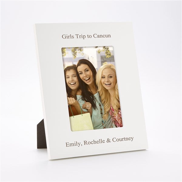Engraved Friendship Everyday White 5x7 Picture Frame  - 43455