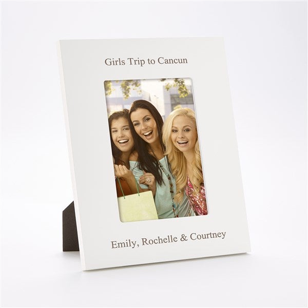 Engraved Friendship Everyday White 5x7 Picture Frame - 43455