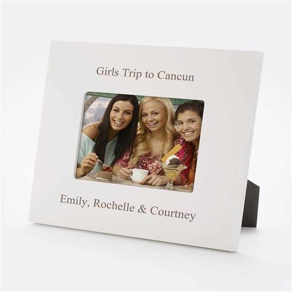 Engraved Friends Everyday White 4x6 Picture Frame- Vertical/Portrait