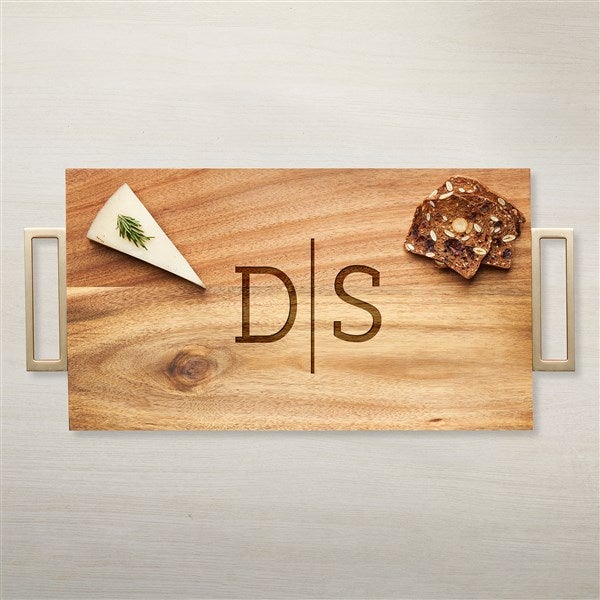 Personalized Acacia Wood Charcuterie Board - Rectangle - 43596D