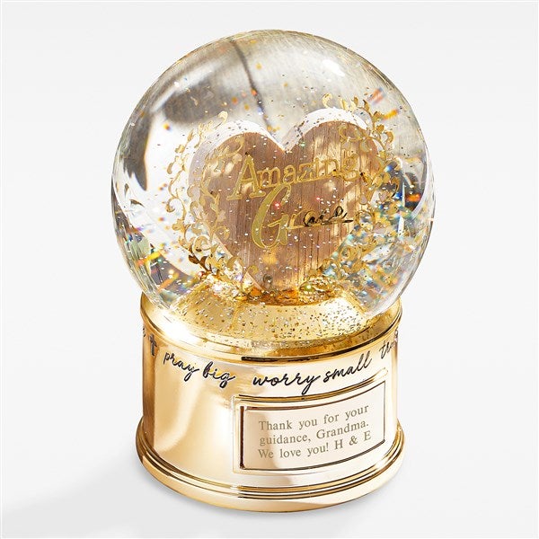 Engraved Amazing Grace Friendship Snow Globe  - 43599