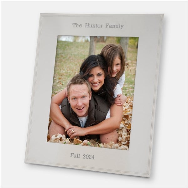 Engraved Family Tremont Silver 8x10 Picture Frame  - 43753