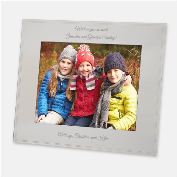Engraved Grandparents Tremont Silver 8x10 Picture Frame  - 43756