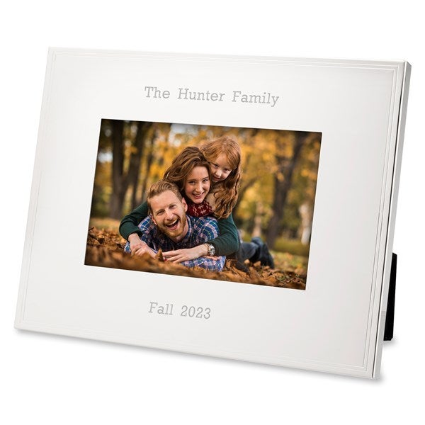 Engraved Family Tremont Silver 4x6 Picture Frame  - 43771
