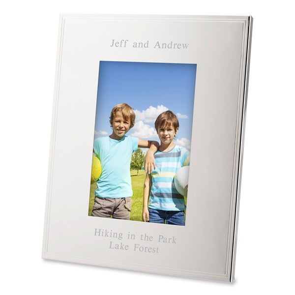 Engraved Kids Tremont Silver 4x6 Picture Frame   - 43772