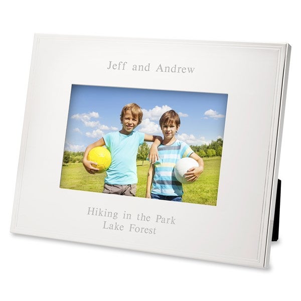 Engraved Kids Tremont Silver 4x6 Picture Frame   - 43772