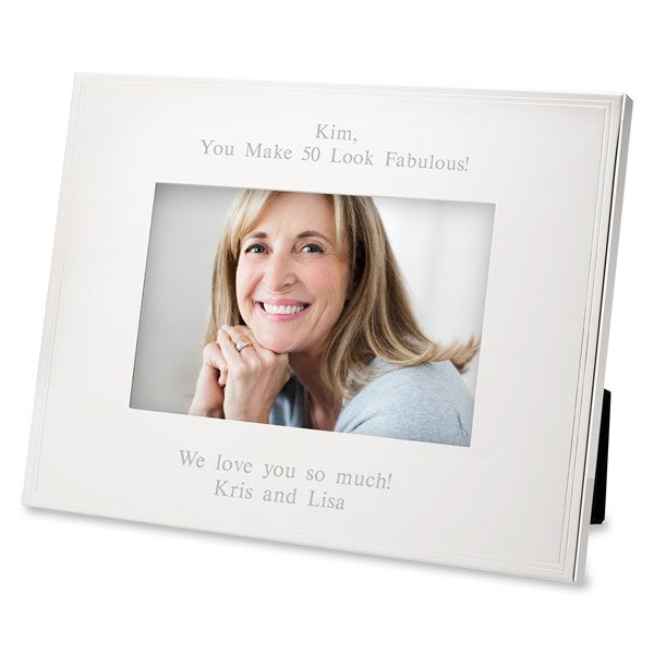 Engraved Birthday Tremont Silver 4x6 Picture Frame   - 43776