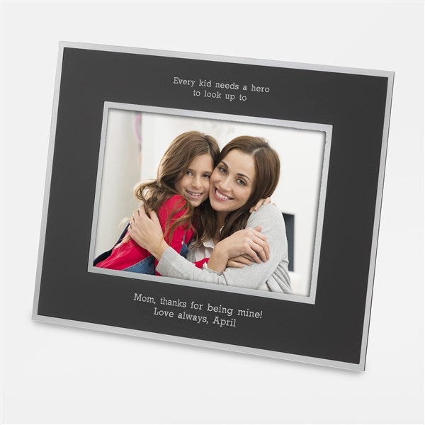 Mom Engraved Flat Iron Black 5x7 Picture Frame - 43803