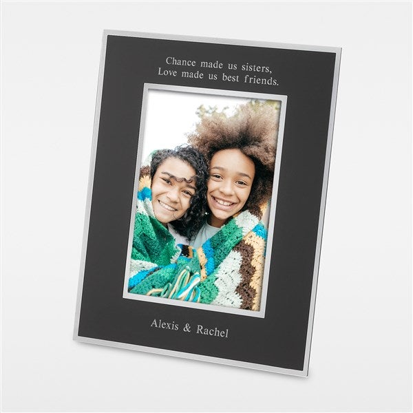 Kids Engraved Flat Iron Black 5x7 Picture Frame - 43809