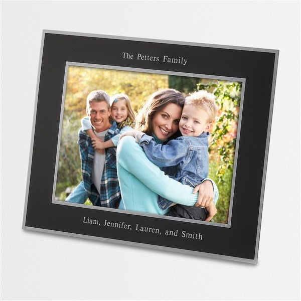 Family Engraved Flat Iron Black 8x10 Picture Frame - 43811