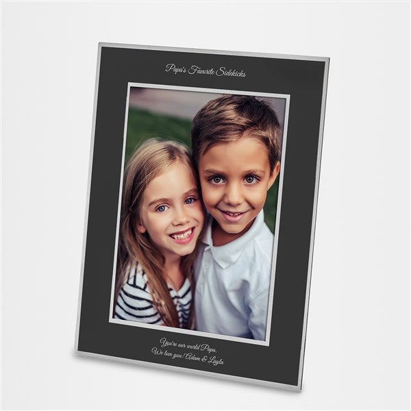 Grandparents Engraved Flat Iron Black 8x10 Picture Frame - 43814