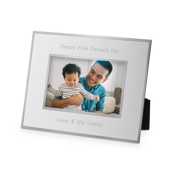Dad Personalized Flat Iron Silver Picture Frame - 43819