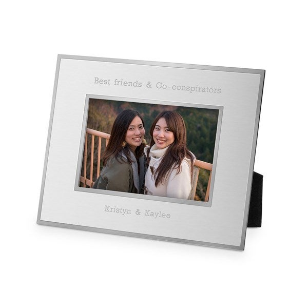 Kids Personalized Flat Iron Silver Picture Frame - 43820