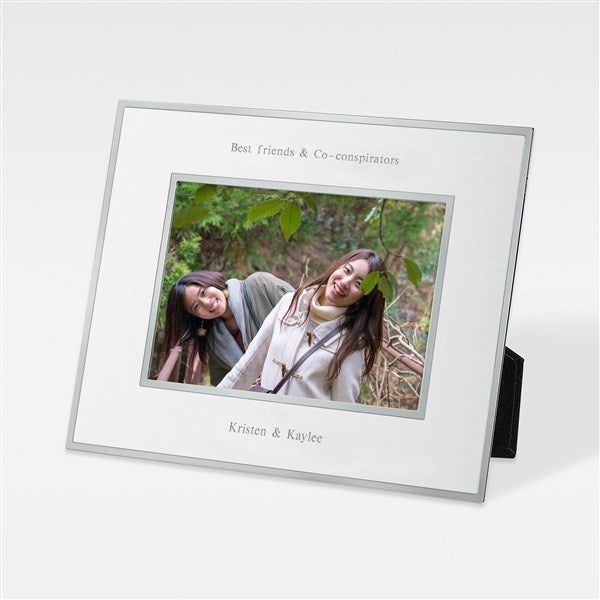 Engraved Kids Flat Iron Silver 5x7 Picture Frame - 43833