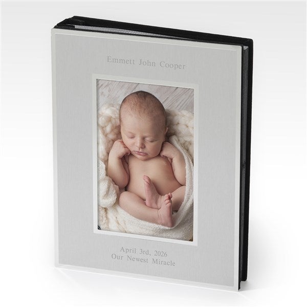 Engraved Flat Iron Silver Photo Album - 43840