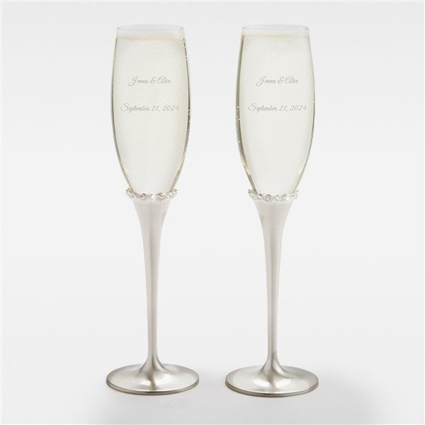 Personalize Wedding Princess Flute Set - 43990