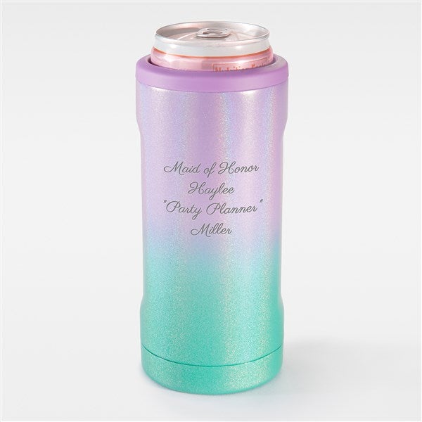 BRUMATE SKINNY CAN KOOZIE - GLITTER PINK