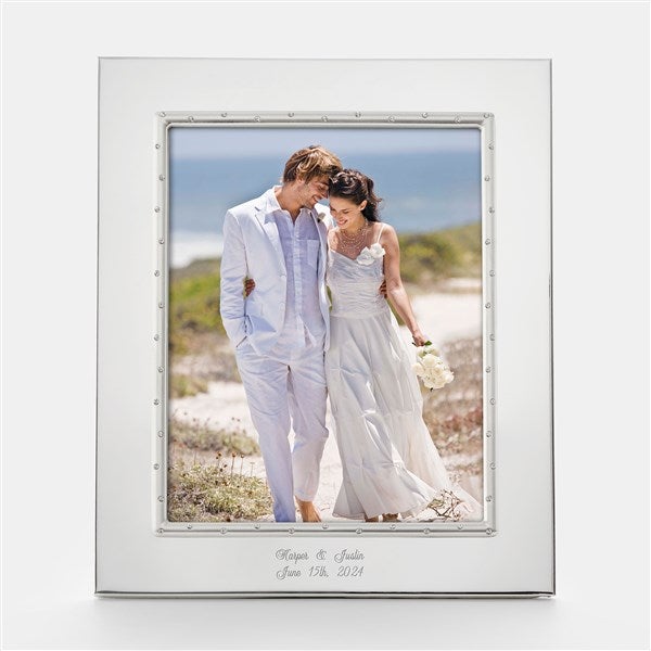 Engraved Lenox "Devotion" Wedding 8x10 Picture Frame