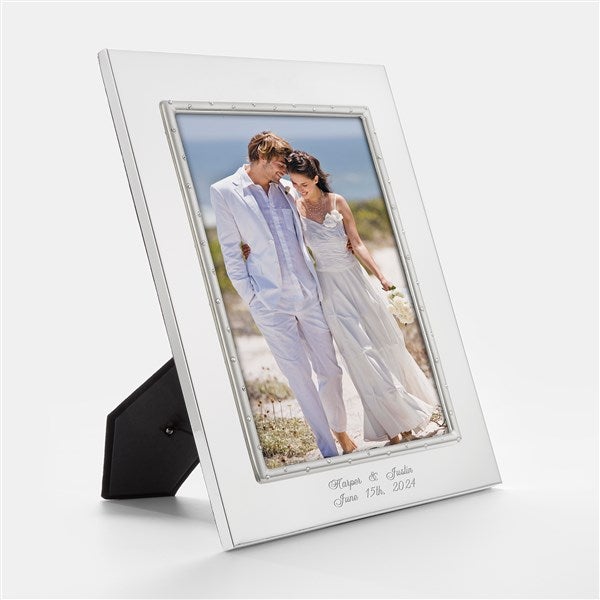 Engraved Lenox &quot;Devotion&quot; Wedding 8x10 Picture Frame - 44123