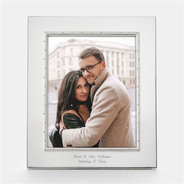 Engraved Lenox &quot;Devotion&quot; Anniversary 8x10 Picture Frame - 44124