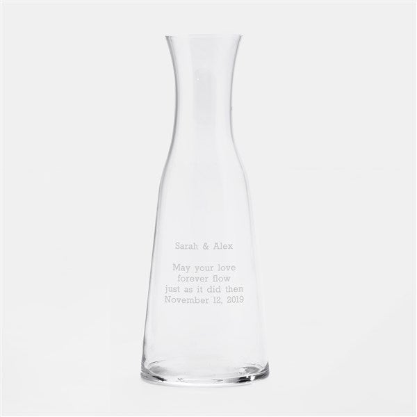 Engraved Luigi Bormioli Anniversary Atelier Carafe - 44298