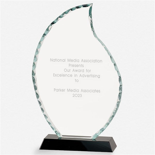 Engraved Glass Flame and Base Professional Award    - 44410