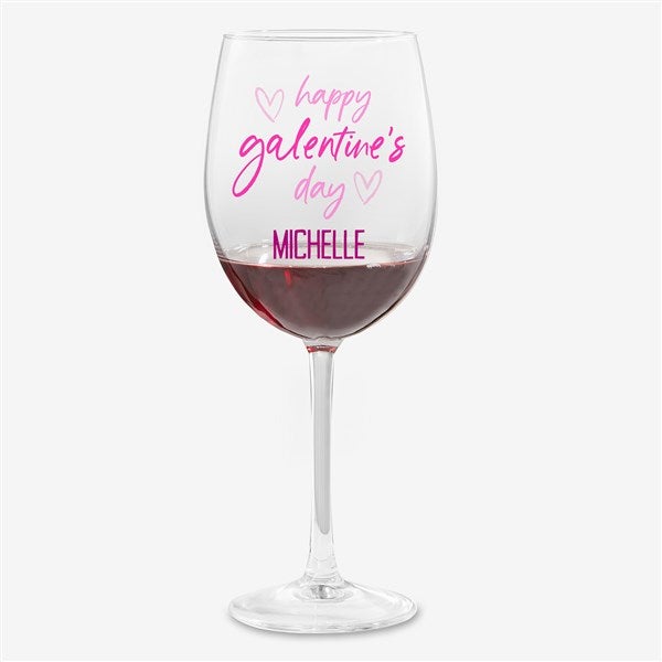 Galantine's Day Personalized Valentine's Day Wine Glass Collection  - 44441