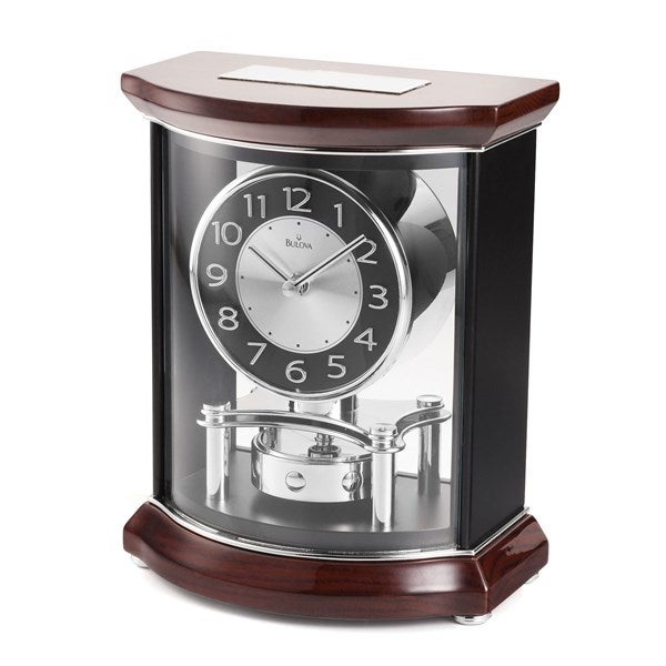 Engraved Bulova Gentry Contemporary Recognition Clock   - 44565