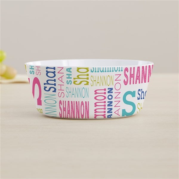 Repeating Name Personalized Kids Dinnerware  - 44618