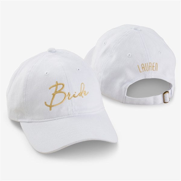 Modern Bridal Party Embroidered Baseball Caps  - 44668