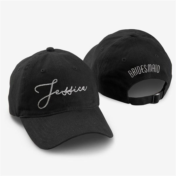 Modern Bridal Party Embroidered Baseball Caps  - 44668