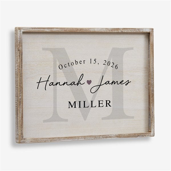 Simply Us Personalized Wedding Frame Wall Art  - 44672